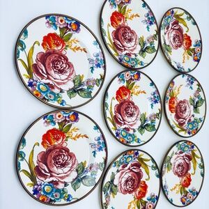 for Guest @krissyworlow of  Flower Market Canape Plates MacKenzie-Childs (4 )
